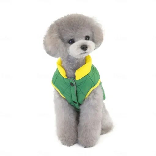 Dog Cat Coat Jacket Fashion Cute Winter Breathable Soft Washable Comfortable Outdoor Casual Daily Dog Clothing for Bichon Frise Pomeranian Baby Pet Papillon Small