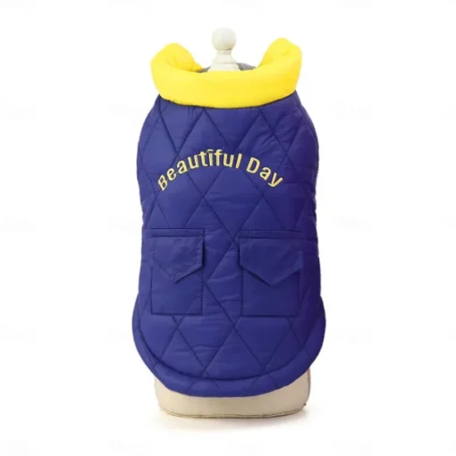 Dog Cat Coat Jacket Fashion Cute Winter Breathable Soft Washable Comfortable Outdoor Casual Daily Dog Clothing for Bichon Frise Pomeranian Baby Pet Papillon Small