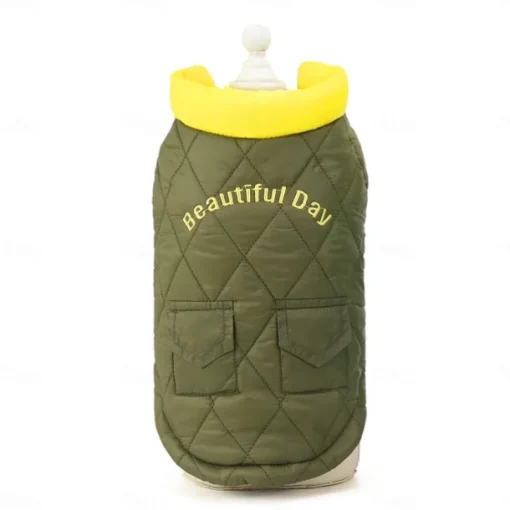 Dog Cat Coat Jacket Fashion Cute Winter Breathable Soft Washable Comfortable Outdoor Casual Daily Dog Clothing for Bichon Frise Pomeranian Baby Pet Papillon Small
