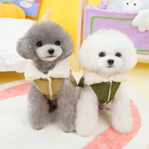 Dog Cat Coat Jacket Simple Style Winter Breathable Soft Washable Comfortable Thick Dailywear Casual Daily Weekend Walking Dog Clothing for Cat Dog Husky Labrador Alaskan Malamute