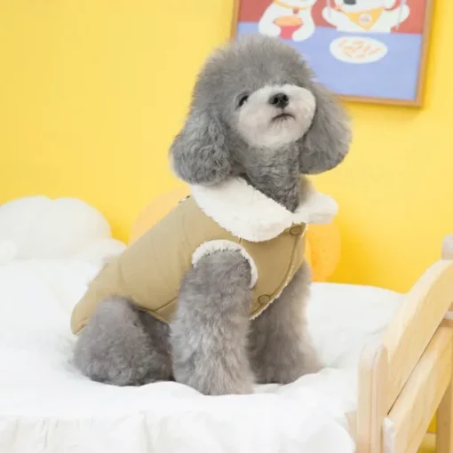Dog Cat Coat Jacket Simple Style Winter Breathable Soft Washable Comfortable Thick Dailywear Casual Daily Weekend Walking Dog Clothing for Cat Dog Husky Labrador Alaskan Malamute