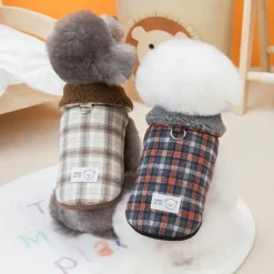 Dog Cat Coat Jacket Spots & Checks Leisure Winter Breathable Soft Washable Comfortable Thick Dailywear Bed Casual Daily Weekend Walking Dog Clothing for Cat Dog Husky Labrador Alaskan Malamute
