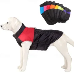 Dog Cat Coat Jacket Vest Fashion Party Winter Waterproof Warm Breathable Soft Comfortable Christmas Halloween Outdoor Casual Daily Dog Clothing for Bichon Frise Pomeranian Baby Pet Papillon Small