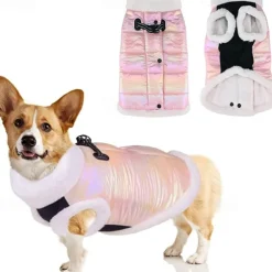 Dog Cat Coat Jacket Vest Fashion Party Winter Reflective Waterproof Warm Breathable Soft Christmas Halloween Outdoor Casual Daily Dog Clothing for Bichon Frise Pomeranian Baby Pet Papillon Small