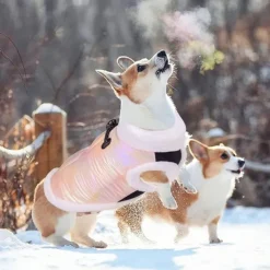 Dog Cat Coat Jacket Vest Fashion Party Winter Reflective Waterproof Warm Breathable Soft Christmas Halloween Outdoor Casual Daily Dog Clothing for Bichon Frise Pomeranian Baby Pet Papillon Small