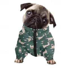 Dog Cat Coat Sweatshirt Jacket Fashion Casual Winter Breathable Soft Washable Comfortable Casual Daily Festival Dog Clothing for Bichon Frise Pomeranian Baby Pet Papillon Small