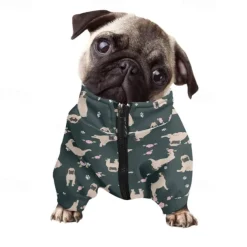 Dog Cat Coat Sweatshirt Jacket Fashion Casual Winter Breathable Soft Washable Comfortable Casual Daily Festival Dog Clothing for Bichon Frise Pomeranian Baby Pet Papillon Small