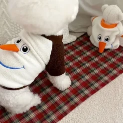 Dog Cat Costume Christmas Costume Christmas Outfit Party Funny Waterproof Breathable Soft Washable Comfortable Outdoor Halloween Casual Daily Dog Clothing for Bichon Frise Pomeranian Baby Pet