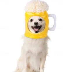 Dog Cat Dog Bandana & Dog Hat Party Funny Winter Breathable Soft Washable Comfortable Party Halloween Casual Daily Festival Dog Clothing for Bichon Frise Pomeranian Baby Pet Papillon Small