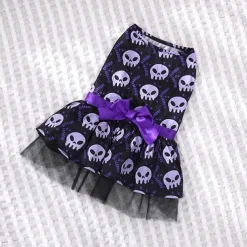 Dog Cat Dress Cute Casual Breathable Soft Washable Comfortable Halloween Casual Daily Dog Clothing for Bichon Frise Pomeranian Baby Pet Papillon Small