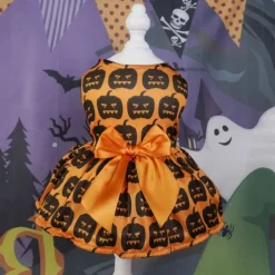 Dog Cat Dress Fashion Party Waterproof Breathable Soft Washable Comfortable Party Halloween Casual Daily Festival Dog Clothing for Bichon Frise Pomeranian Baby Pet Papillon Small