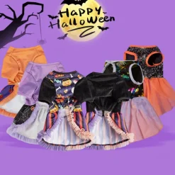 Dog Cat Dress Party Funny Winter Waterproof Breathable Soft Washable Comfortable Outdoor Halloween Casual Daily Dog Clothing for Bichon Frise Pomeranian Baby Pet Papillon Small