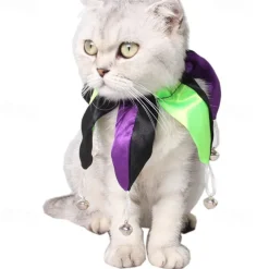 Dog Cat Halloween Costumes Cosplay Halloween Outfit Cosplay Funny Winter Soft Washable Comfortable Halloween Outdoor Halloween Casual Daily Dog Clothing for Bichon Frise Pomeranian Baby Pet Papillon