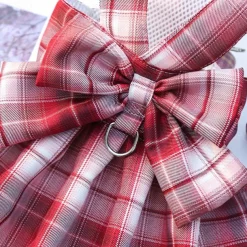 Dog Cat Harness Dress Fashion Cute Basic Washable Comfortable Outdoor Casual Daily Walking Dog Clothing for Bichon Frise Pomeranian Baby Pet Papillon Small