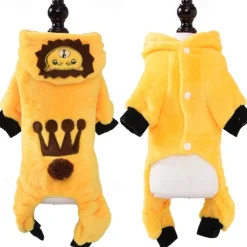 Dog Cat Jumpsuit Adorable Stylish Ordinary Casual Daily Winter Warm Soft Washable Comfortable Outdoor Casual Daily Walking Dog Clothing for Bichon Frise Pomeranian Baby Pet Papillon Small