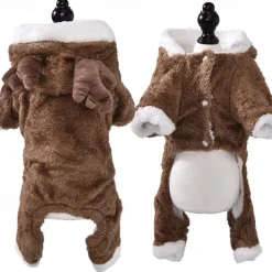 Dog Cat Jumpsuit Adorable Stylish Ordinary Casual Daily Winter Warm Soft Washable Comfortable Outdoor Casual Daily Walking Dog Clothing for Bichon Frise Pomeranian Baby Pet Papillon Small