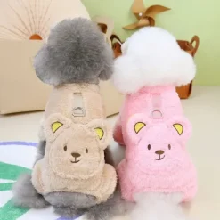 Dog Cat Jumpsuit Cute Casual Winter Warm Breathable Soft Washable Comfortable Outdoor Casual Daily Dog Clothing for Bichon Frise Pomeranian Baby Pet Papillon Small