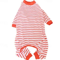 Dog Cat Jumpsuit Fashion Cute Winter Soft Washable Comfortable Indoor Casual Daily Dog Clothing for Husky Labrador Alaskan Malamute Golden Retriever Border Collie