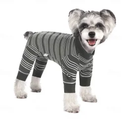 Dog Cat Jumpsuit Fashion Casual Winter Waterproof Breathable Soft Washable Comfortable Casual Daily Dog Clothing for Bichon Frise Pomeranian Baby Pet Papillon Small