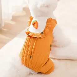 Dog Cat Jumpsuit Sweet Style Casual Winter Breathable Soft Washable Comfortable Outdoor Casual Daily Dog Clothing for Bichon Frise Pomeranian Baby Pet Papillon Small