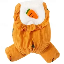 Dog Cat Jumpsuit Sweet Style Casual Winter Breathable Soft Washable Comfortable Outdoor Casual Daily Dog Clothing for Bichon Frise Pomeranian Baby Pet Papillon Small