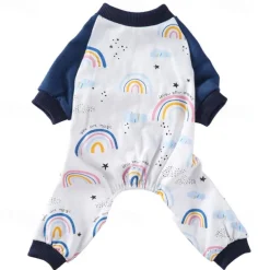 Dog Cat Pajamas Cute Casual Winter Waterproof Breathable Soft Washable Comfortable Casual Daily Dog Clothing for Bichon Frise Pomeranian Baby Pet Papillon Small