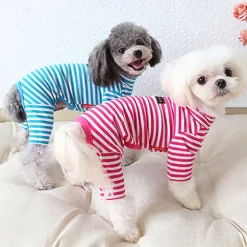 Dog Cat Pajamas Fashion Cute Winter Soft Washable Comfortable Outdoor Casual Daily Dog Clothing for Bichon Frise Poodle Pomeranian Baby Pet Papillon