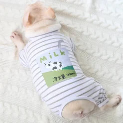 Dog Cat Pajamas Fashion Cute Winter Soft Washable Comfortable Indoor Casual Daily Dog Clothing for Bichon Frise Poodle Pomeranian Baby Pet Papillon