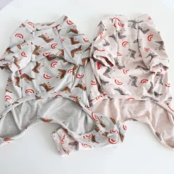 Dog Cat Pajamas Fashion Cute Winter Soft Washable Comfortable Indoor Casual Daily Dog Clothing for Bichon Frise Poodle Pomeranian Baby Pet Papillon