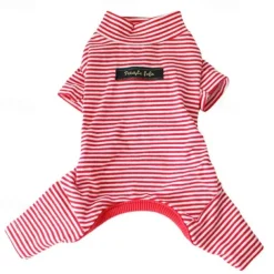 Dog Cat Pajamas Fashion Cute Winter Soft Washable Comfortable Outdoor Casual Daily Dog Clothing for Bichon Frise Poodle Pomeranian Baby Pet Papillon