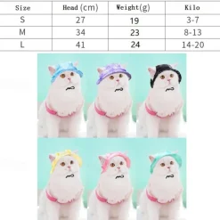 Dog Cat Pets Hats, Caps & Bandanas Adjustable Size Solid For Dog / Cat Solid Colored 1PC