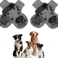 Dog Cat Pets Socks Anti-Slip Casual Daily Christmas Animal Round Dots Solid Colored For Pets Waterproof Fabric Straw Multicolor