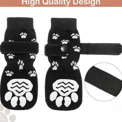 Dog Cat Pets Socks Anti-Slip Casual Daily Christmas Animal Round Dots Solid Colored For Pets Waterproof Fabric Straw Multicolor