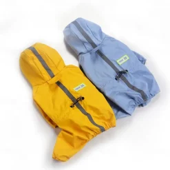 Dog Cat Rain Coat Rain Jacket Fashion Cute Winter Reflective Waterproof Breathable Soft Washable Outdoor Casual Daily Dog Clothing for Bichon Frise Pomeranian Baby Pet Papillon Small