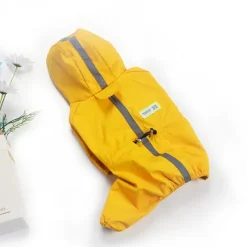 Dog Cat Rain Coat Rain Jacket Fashion Cute Winter Reflective Waterproof Breathable Soft Washable Outdoor Casual Daily Dog Clothing for Bichon Frise Pomeranian Baby Pet Papillon Small