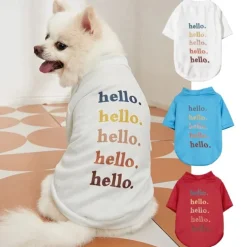 Dog Cat Shirt / T-Shirt Cute Casual Winter Breathable Soft Washable Comfortable Outdoor Casual Daily Dog Clothing for Bichon Frise Pomeranian Baby Pet Papillon Small