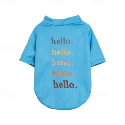 Dog Cat Shirt / T-Shirt Cute Casual Winter Breathable Soft Washable Comfortable Outdoor Casual Daily Dog Clothing for Bichon Frise Pomeranian Baby Pet Papillon Small