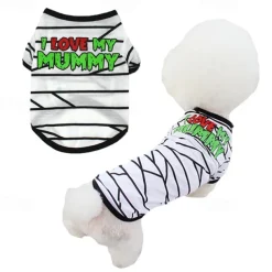 Dog Cat Shirt / T-Shirt Fashion Cute Winter Breathable Soft Washable Comfortable Outdoor Casual Daily Dog Clothing for Bichon Frise Pomeranian Baby Pet Papillon Small