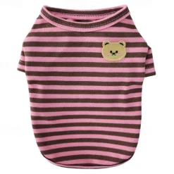 Dog Cat Shirt / T-Shirt Fashion Cute Breathable Soft Washable Comfortable Outdoor Casual Daily Dog Clothing for Bichon Frise Pomeranian Baby Pet Papillon Small