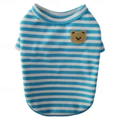 Dog Cat Shirt / T-Shirt Fashion Cute Breathable Soft Washable Comfortable Outdoor Casual Daily Dog Clothing for Bichon Frise Pomeranian Baby Pet Papillon Small