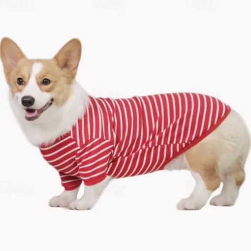 Dog Cat Shirt / T-Shirt Fashion Casual Breathable Soft Washable Comfortable Outdoor Casual Daily Dog Clothing for Bichon Frise Pomeranian Baby Pet Papillon Small