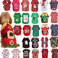 Dog Cat Shirt / T-Shirt Fashion Party Winter Waterproof Breathable Soft Washable Comfortable Christmas Party Casual Daily Festival Dog Clothing for Bichon Frise Pomeranian Baby Pet Papillon Small