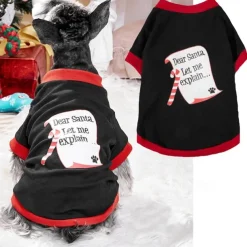 Dog Cat Shirt / T-Shirt Fashion Party Winter Waterproof Breathable Soft Washable Comfortable Christmas Party Casual Daily Festival Dog Clothing for Bichon Frise Pomeranian Baby Pet Papillon Small