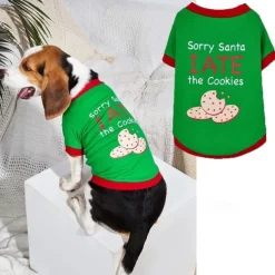 Dog Cat Shirt / T-Shirt Fashion Party Winter Waterproof Breathable Soft Washable Comfortable Christmas Party Casual Daily Festival Dog Clothing for Bichon Frise Pomeranian Baby Pet Papillon Small