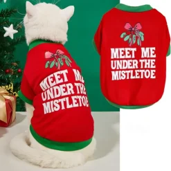 Dog Cat Shirt / T-Shirt Fashion Party Winter Waterproof Breathable Soft Washable Comfortable Christmas Party Casual Daily Festival Dog Clothing for Bichon Frise Pomeranian Baby Pet Papillon Small