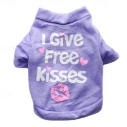 Dog Cat Shirt / T-Shirt Fashion Cute Waterproof Breathable Soft Washable Comfortable Outdoor Casual Daily Dog Clothing for Bichon Frise Pomeranian Baby Pet Papillon Small