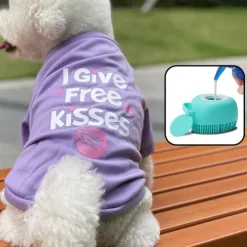 Dog Cat Shirt / T-Shirt Fashion Cute Waterproof Breathable Soft Washable Comfortable Outdoor Casual Daily Dog Clothing for Bichon Frise Pomeranian Baby Pet Papillon Small