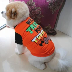 Dog Cat Shirt / T-Shirt Fashion Cool Waterproof Breathable Soft Washable Comfortable Outdoor Halloween Casual Daily Dog Clothing for Bichon Frise Pomeranian Baby Pet Papillon Small