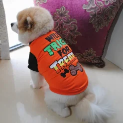 Dog Cat Shirt / T-Shirt Fashion Cool Waterproof Breathable Soft Washable Comfortable Outdoor Halloween Casual Daily Dog Clothing for Bichon Frise Pomeranian Baby Pet Papillon Small