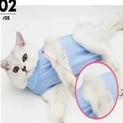 Dog Cat Surgery Recovery Suit Breathable Soft Comfortable Safety Dog Clothing
